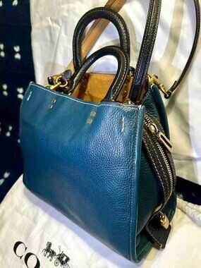 COACH Rogue 1st GenerationLock & Key Mineral blue black brass #31824 RARE HTF